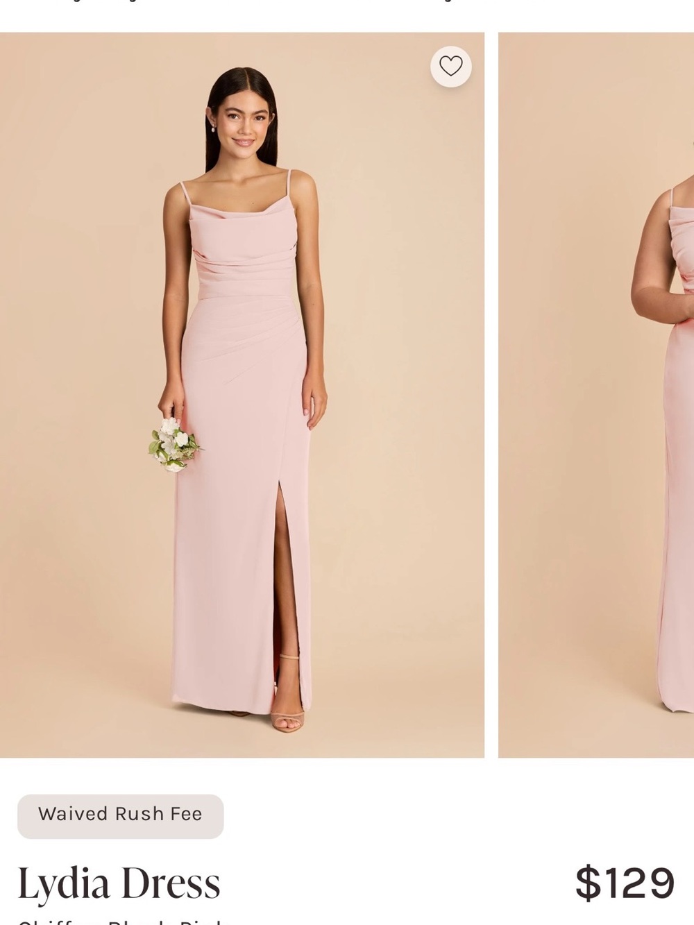 Birdy Grey Lydia Maxi Dress in Blush Pink